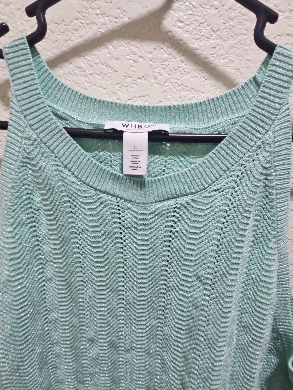 WHBM Women’s Sleeveless Knit Tank Top - Mint Green - LARGE - Picture 2 of 5